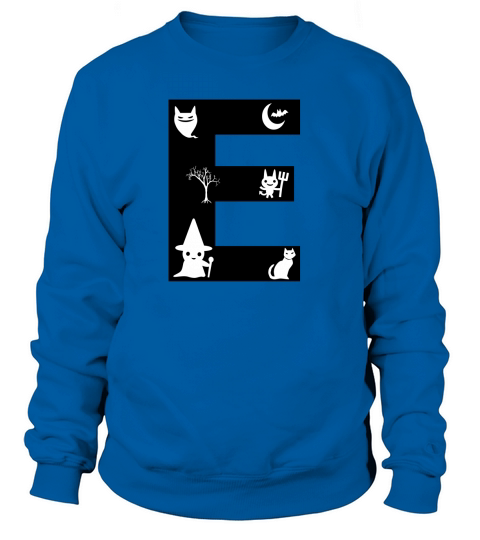 Halloween Alphabets Numbers Clipart E Sweatshirt Unisex
