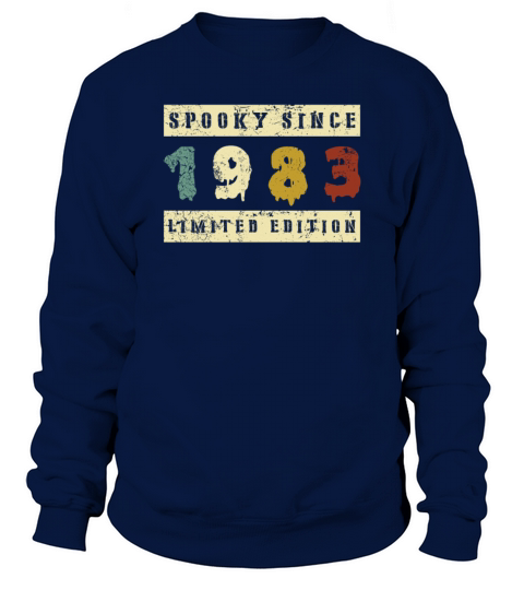 Halloween Spooky Since 1983 Retro Birth Year Sweatshirt Unisex