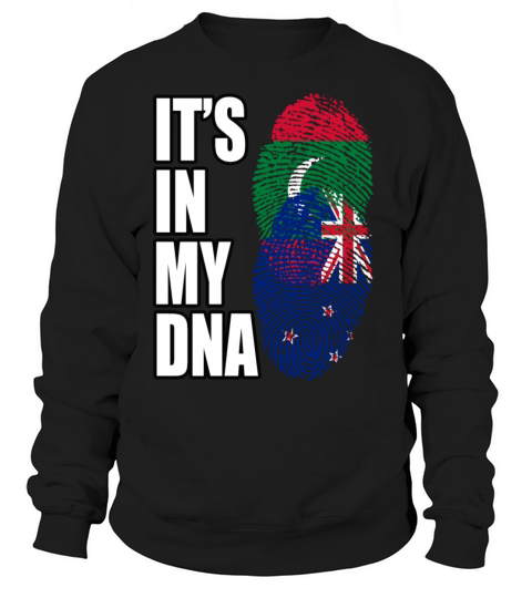 Maldivian And New Zealand Mix Heritage DNA Flag Sweatshirt Unisex