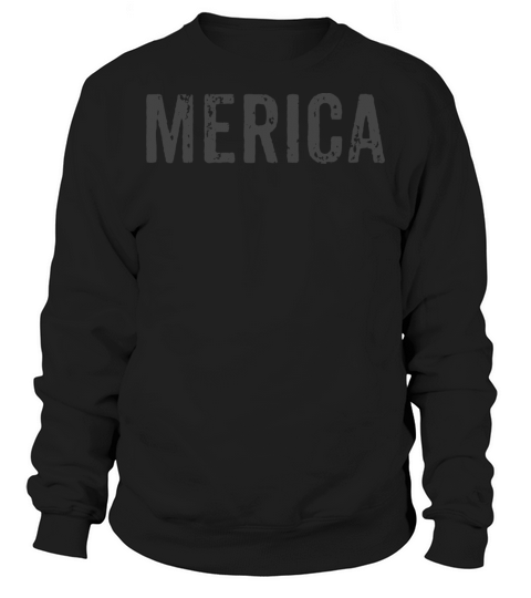 Merica Faded Grey Vintage Distressed Design Americ Sweatshirt Unisex