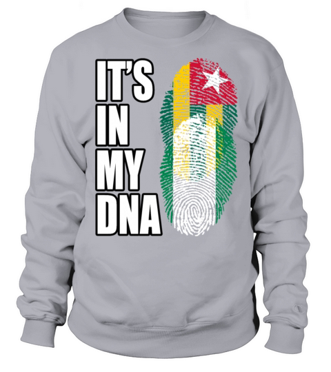 Togolese And Nigerian Mix Heritage DNA Flag Sweatshirt Unisex