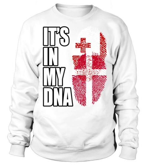 Tongan And Danish Mix Heritage DNA Flag Sweatshirt Unisex