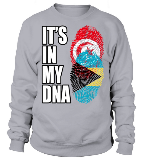 Tunisian And Bahamian Mix Heritage DNA Flag Sweatshirt Unisex