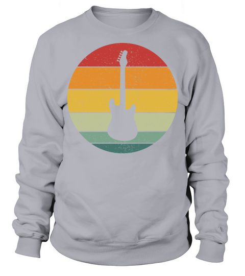 Vintage Retro Electric Guitar Vintage Music Sweatshirt Unisex