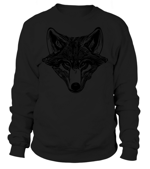 Vintage Wolf Portrait Sweatshirt Unisex