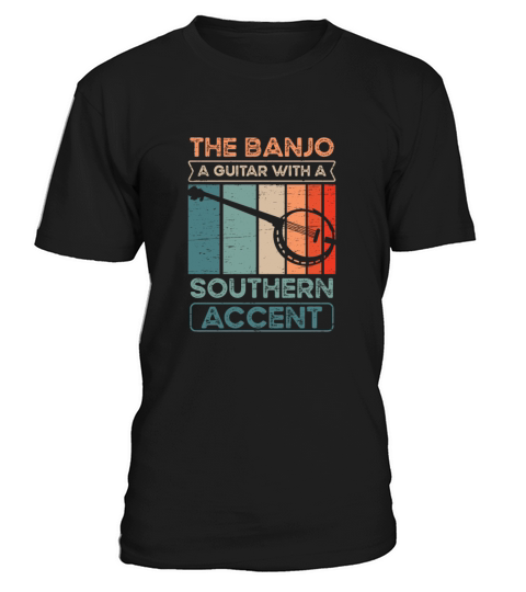 Banjo A Guitar Musician Guitar Bluegrass Vintage T-Shirt Unisex