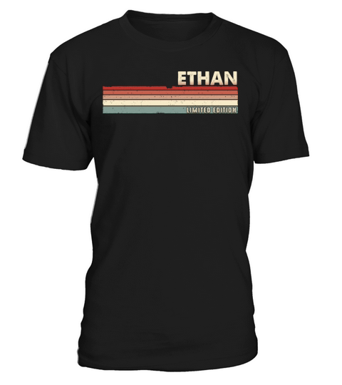 Ethan Funny Retro Vintage Name Surname 80s 90s T-Shirt Unisex