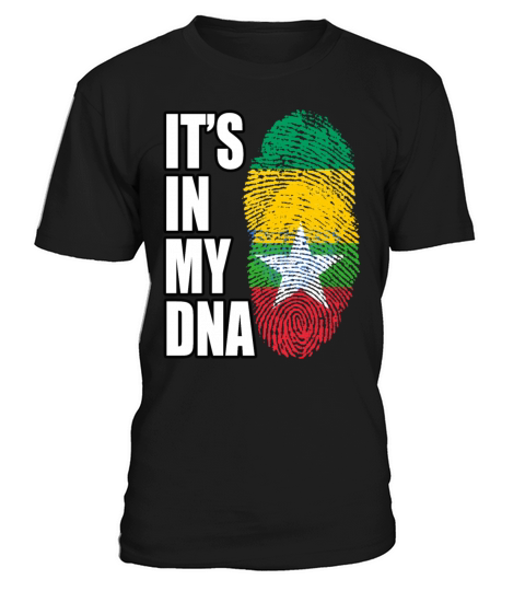 Gambian And Burmese Mix Heritage DNA Flag T-Shirt Unisex