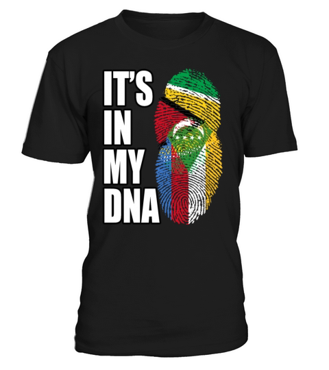 Guyanese And Comoran Mix Heritage DNA Flag T-Shirt Unisex