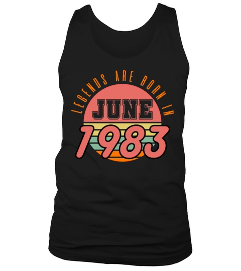 1983 vintage born in June gift Tank Top Unisex