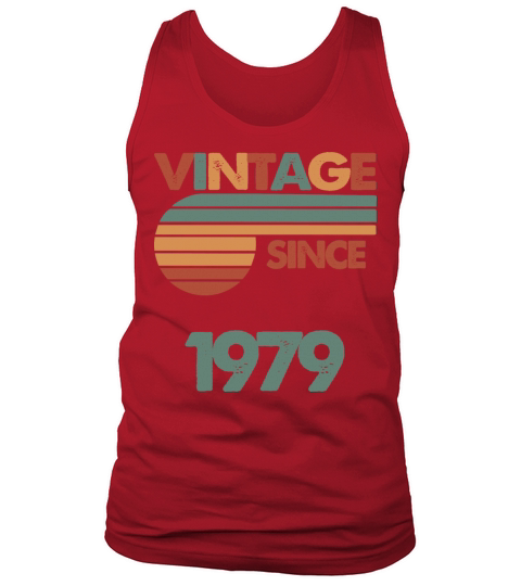 43th Vintage Birthday 1979 Tank Top Unisex