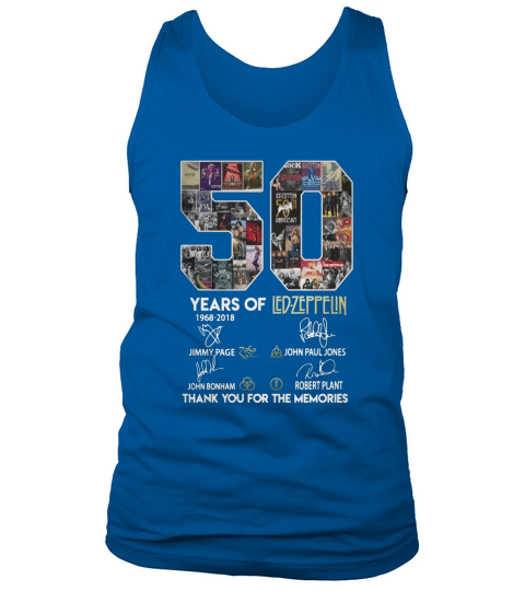 50 Years Of LedZeppelin Thank You For The Memories - Coffee Mug (colored) Tank Top Unisex