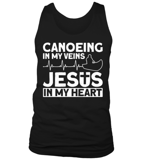 Canoe Canoeing Jesus Faith Vintage Tank Top Unisex