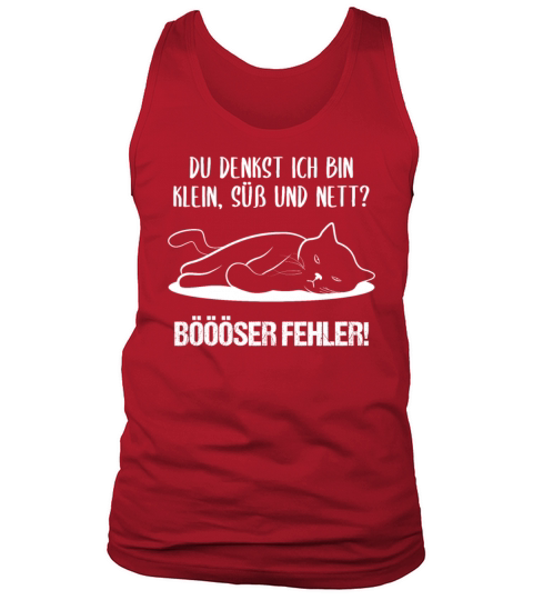 Cat Small Sweet Nice Bad Mistake Quote Gift Tank Top Unisex