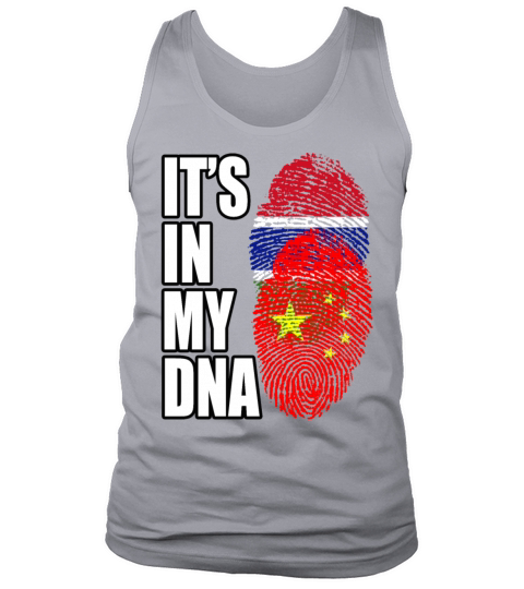 Gambian And Chinese Mix Heritage DNA Flag Tank Top Unisex