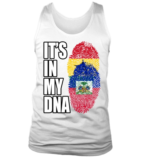 Ghanaian And Haitian Mix Heritage DNA Flag Tank Top Unisex