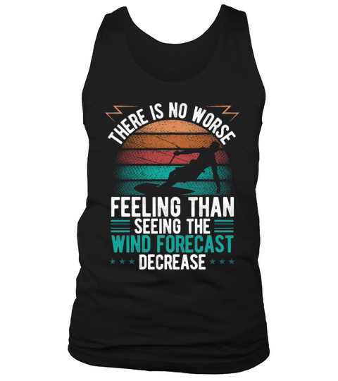 Kiteboarding Vintage Wind Forecast Kitesurfer Tank Top Unisex
