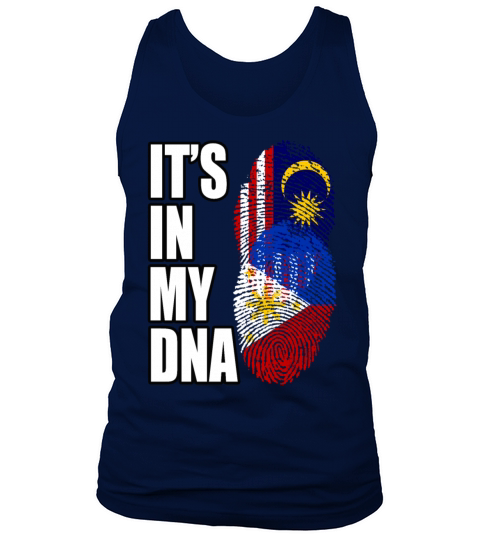 Malaysian And Filipino Mix Heritage DNA Flag Tank Top Unisex