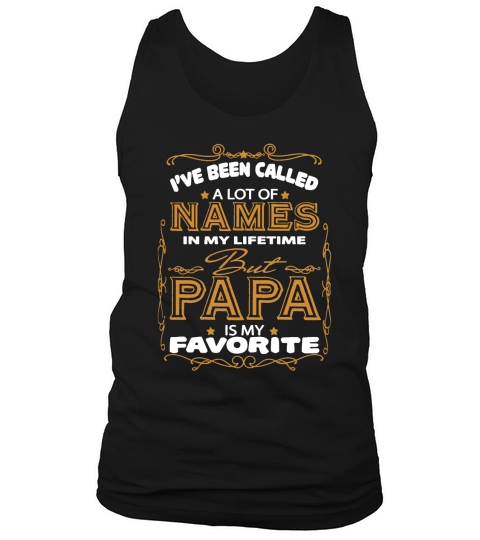 Papa Is My Favorite T Shirt Mens Baseball Tank Top Unisex