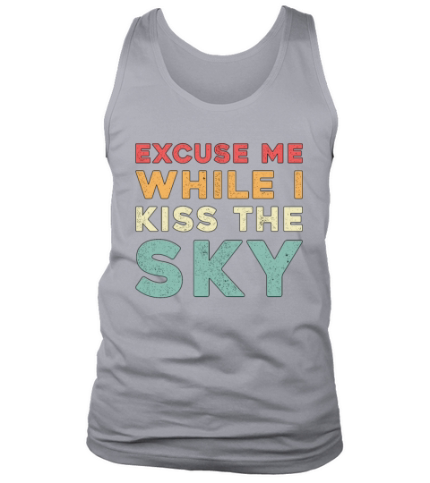 Skydiver Excuse Me While I Kiss The Sky Vintage Tank Top Unisex