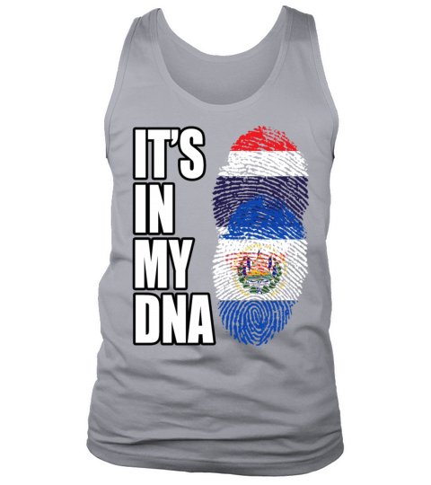 Thai And Salvadoran Vintage Heritage DNA Flag Tank Top Unisex