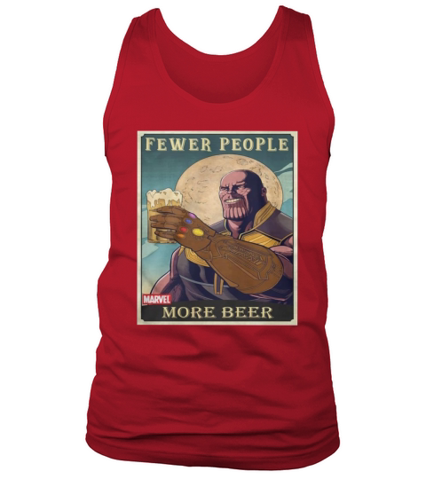 Thanos fever people more beer Tank Top Unisex