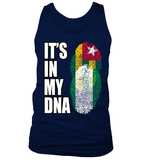Togolese And Nigerian Mix Heritage DNA Flag Tank Top Unisex