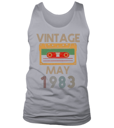 Vintage May 1983 Birthday Tank Top Unisex