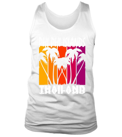 vintage phi phi islands thailand Tank Top Unisex
