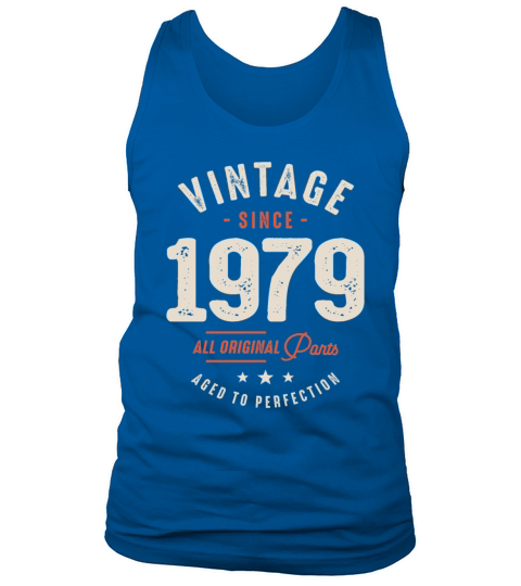 Vintage Since 1979 - 43rd Birthday Retro Tank Top Unisex