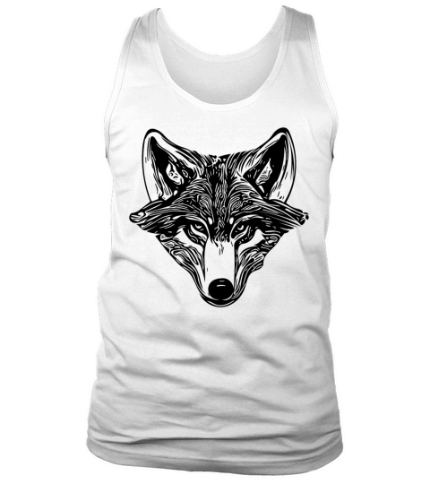 Vintage Wolf Portrait Tank Top Unisex