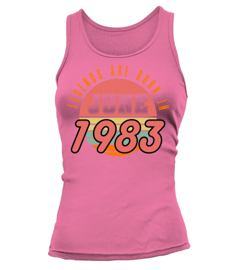 1983 vintage born in June gift Tank top Woman