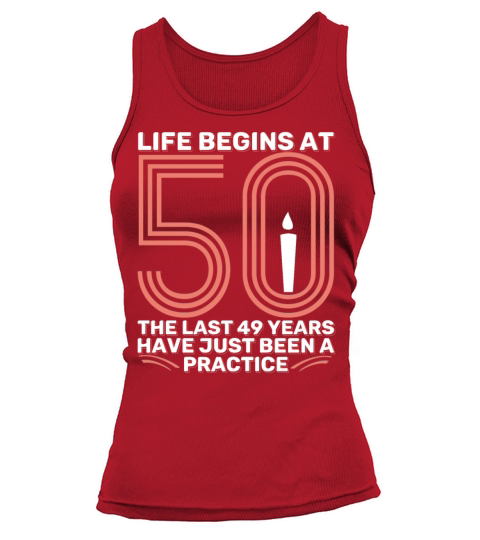 50th Birthday 50 Fifty Fiftieth Age Anniversary Tank top Woman