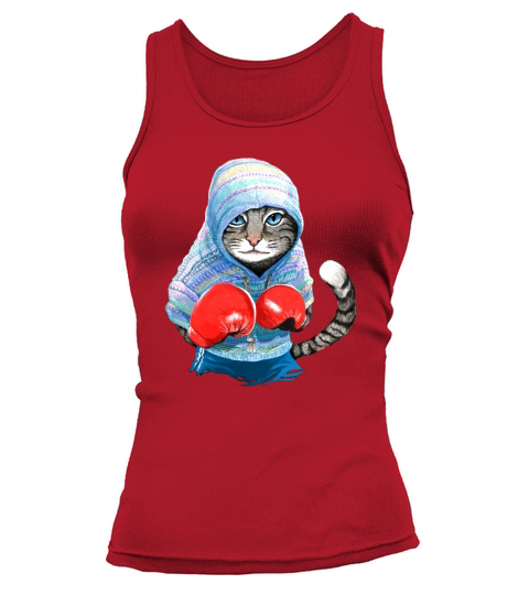Boxing cat Shirt Tank top Woman