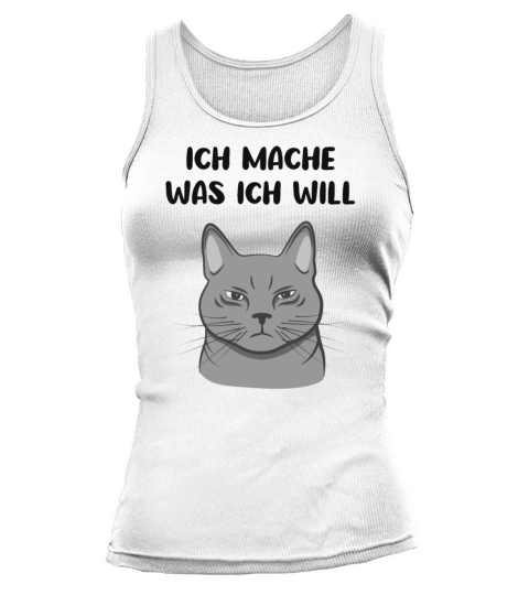 Evil Cat Sassy Kitten Funny Quote Gift Idea Tank top Woman