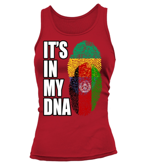Gambian And Afghanistan Mix Heritage DNA Flag Tank top Woman