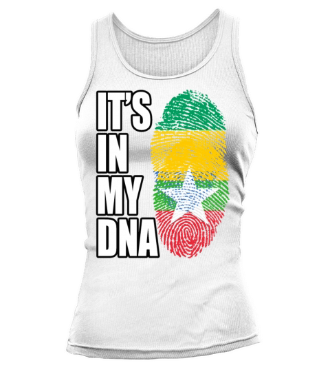 Gambian And Burmese Mix Heritage DNA Flag Tank top Woman
