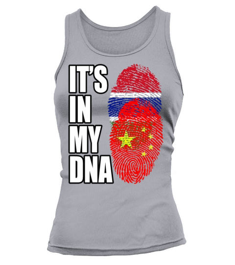 Gambian And Chinese Mix Heritage DNA Flag Tank top Woman