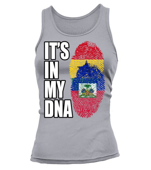 Ghanaian And Haitian Mix Heritage DNA Flag Tank top Woman