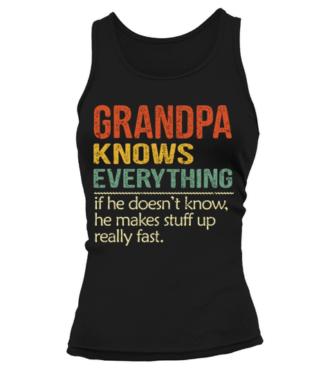 Grandpa Knows Everything Vintage 2020 Tank top Woman