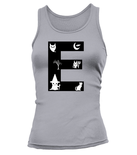 Halloween Alphabets Numbers Clipart E Tank top Woman