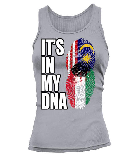 Malaysian And Kuwaiti Mix Heritage DNA Flag Tank top Woman