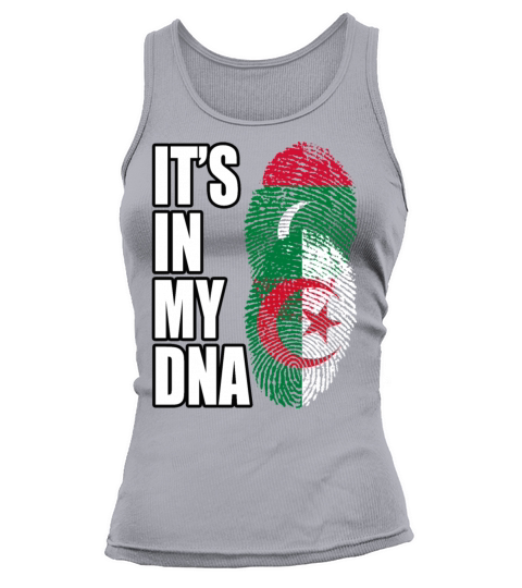 Maldivian And Algerian Mix Heritage DNA Flag Tank top Woman