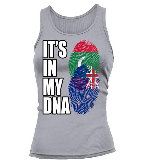 Maldivian And New Zealand Mix Heritage DNA Flag Tank top Woman