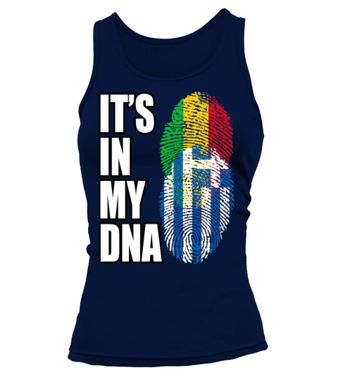 Malian And Greek Mix Heritage DNA Flag Tank top Woman