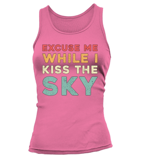 Skydiver Excuse Me While I Kiss The Sky Vintage Tank top Woman