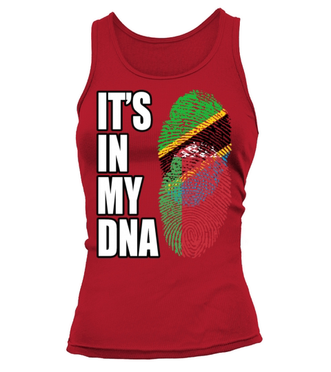 Tanzanian And Belarusian Vintage Heritage DNA Flag Tank top Woman