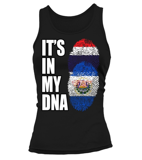 Thai And Salvadoran Vintage Heritage DNA Flag Tank top Woman