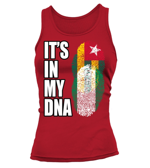 Togolese And Nigerian Mix Heritage DNA Flag Tank top Woman