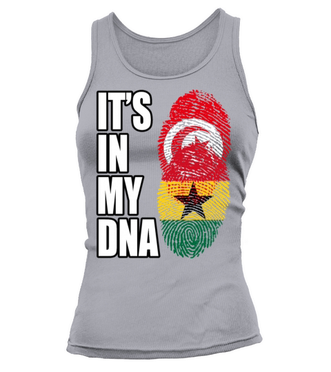 Tunisian And Ghanaian Mix Heritage DNA Flag Tank top Woman